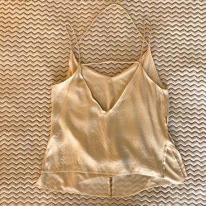 Champagne Colored Strappy Camisole Small